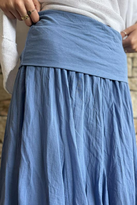 Songbird Bandeau Skirt Dress Denim - /15=